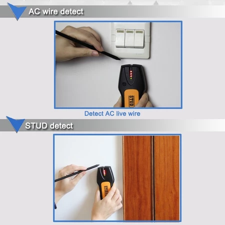 Wall Scanner Deteksi Jalur Kabel Detektor Pipa Besi Stud Finder TS78B