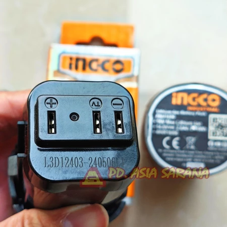 Cordless Battery 16V Lithium 2Ah INGCO FBLI1620 Baterai 2.0 Ah Share Volt M16