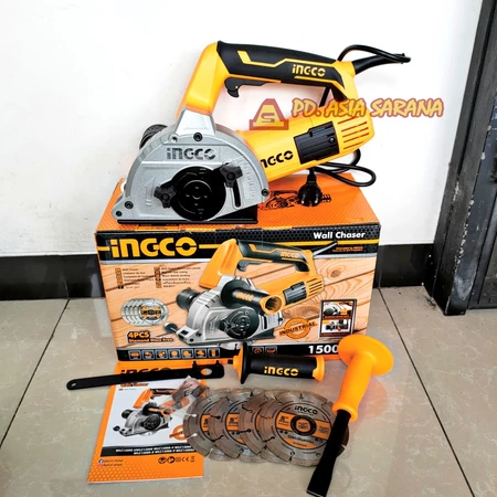 Wall Chaser Grinder INGCO WLC15008 Mesin Bobok Ukir Jalur Pipa Tembok