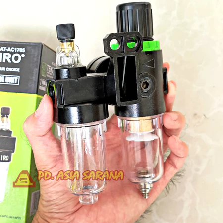 Mini Air Control Unit Double Filter TEKIRO AT-AC1705 Angin Kompresor 2 Tabung
