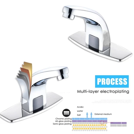 Keran Wastafel Sensor Otomatis Touchless Kran Air Sink Faucet HZY-12