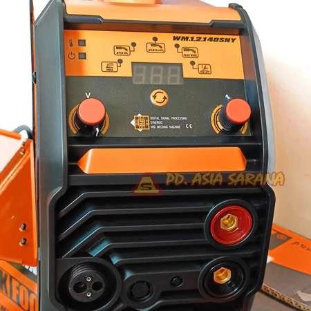 Mesin Las 5 in 1 Mini MIG 140A + MMA + MAG + FCW + Lift TIG BLACKFOOT WM.1.2.140SNY