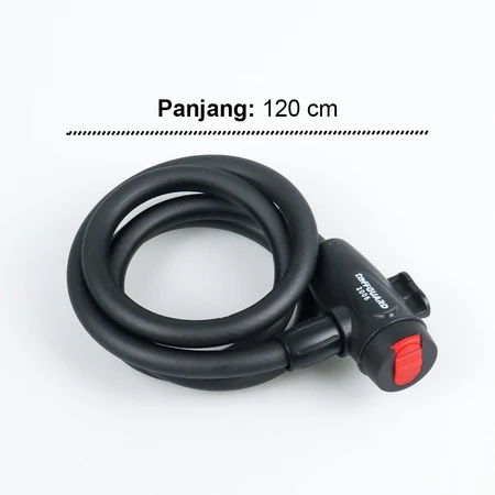 Gembok Sepeda Motor 1.2m Meter Kunci Kabel Baja Safety Lock TFG-QB1001