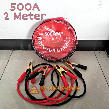 Kabel Jumper Aki 500A Emergency Mobil 2 Meter Doziro Battery Accu