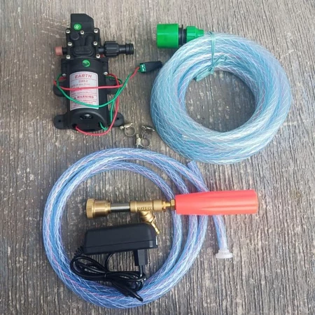 Paket Mini Steam Cuci Motor AC 12V 3A Set / Mesin Stim Mobil 100 Psi