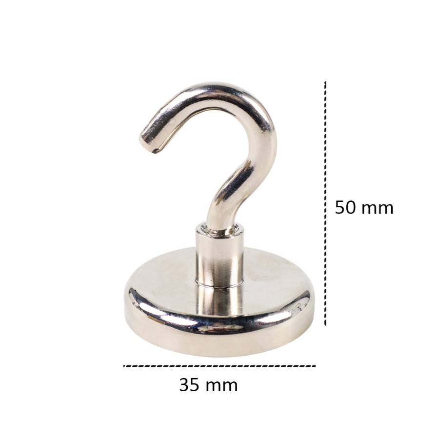 Magnet Hook Gantung 41kg Bulat Hanger Hanging Strong Neodymium Ring SNF36