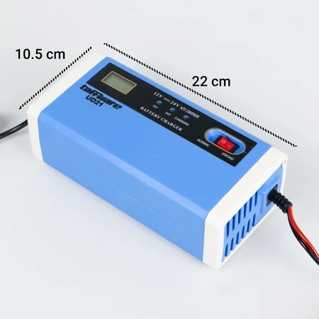 Charger Aki Mobil Motor (12-24V) 10A Digital Cas Accu Baterai TFW-UD21