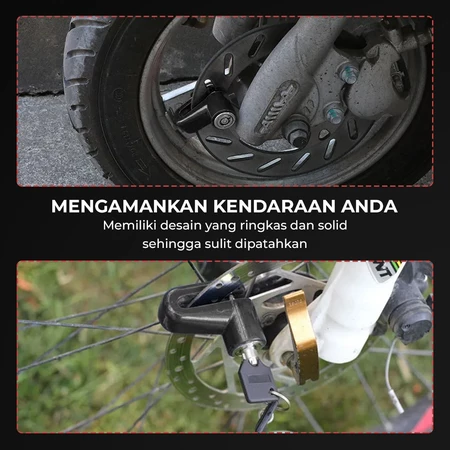 Gembok Cakram Sepeda Motor Moped Disc Brake Ban Velg Roda Padlock MC2