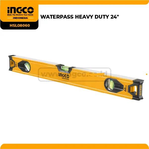 Waterpass 60cm Tebal INGCO HSL08060 Spirit Level Heavy Duty 24" Inch
