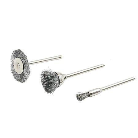 Mini Sikat Kawat Bor 9pcs Set Wire Grinder Brush Polishing Karat JI-9