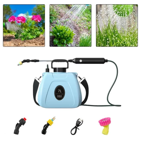 Sprayer Hama 7L Semprotan Tanaman Portable Elektrik Baterai Bahu VK7