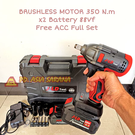 Cordless Impact Wrench 88Vf Brushless J048VF JLD Mesin Bor Buka Baut