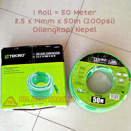 Selang Kompresor 50m TEKIRO AT-AH1777 Tekanan Tinggi Angin Air Hose Meter