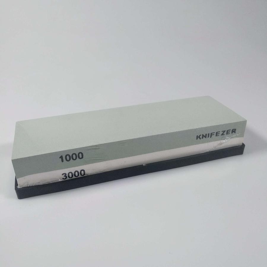 Batu Asah Grit 1000 & 3000 Batu Pengasah Asahan Pisau Golok Whetstone Knife Sharpener 18cm WKSS-02
