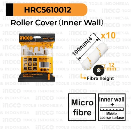 [Pack] Kuas Roll Refill 4" Inch INGCO HRC5610012 Isi Bulu Cat Kapal