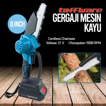 Cordless Chainsaw 8" Inch 21V LXT Mesin Gergaji Chain Saw Senso Baterai D2605