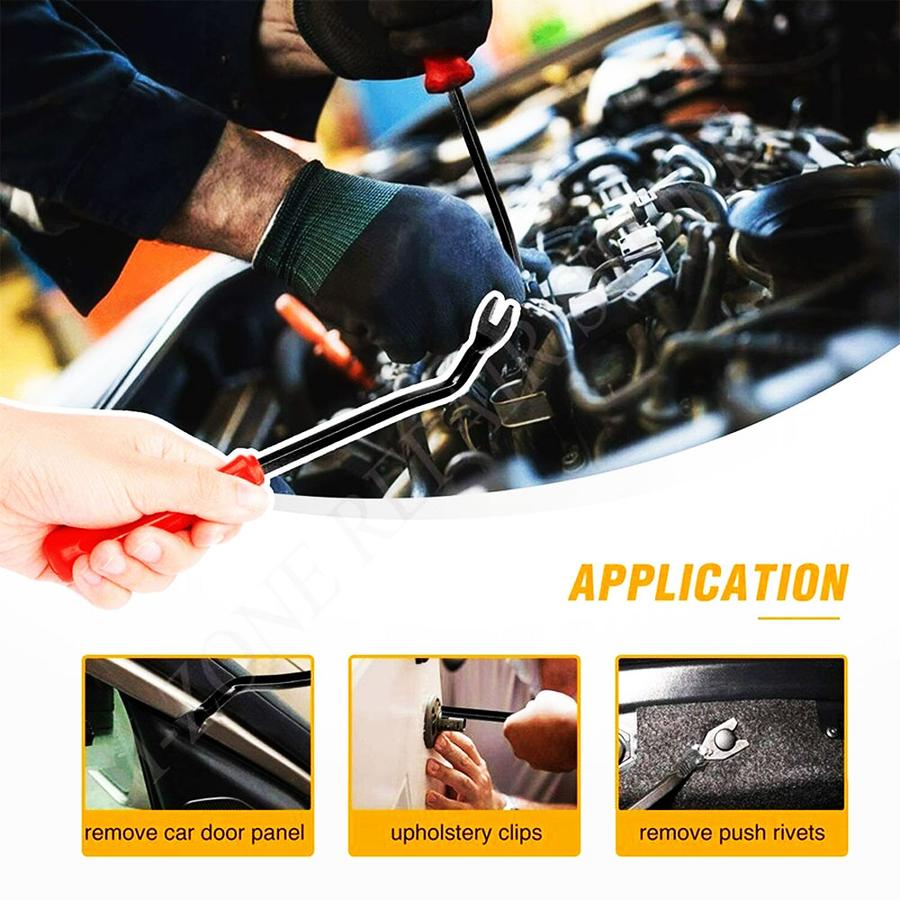Baut Rivet Kancing Mobil 240pcs Set + Pengungkit Mur Klip Bumper Joint Clip Dashboard Universal HE01
