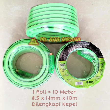 Selang Kompresor 10m TEKIRO AT-AH1622 Tekanan Tinggi Angin Air Hose Meter