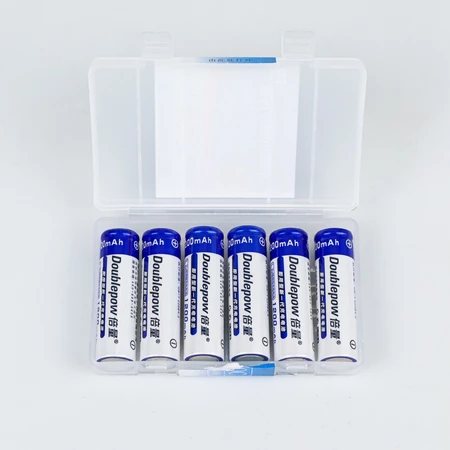 [6 Slot] Charger Baterai AAA atau AA DOUBLEPOW Battery 1200mAh DP-B06