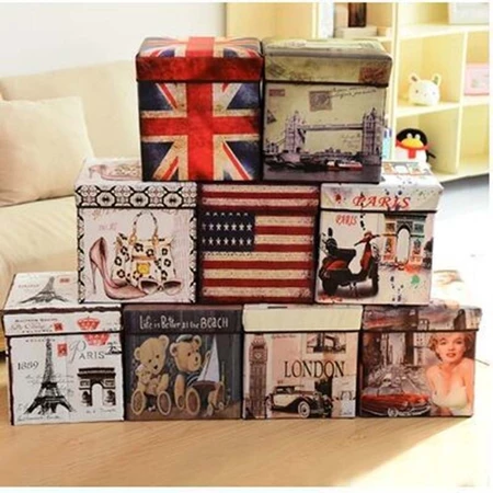 Kursi Kotak Penyimpan 30x30x30cm United Kingdom Sofa Container CITV-R