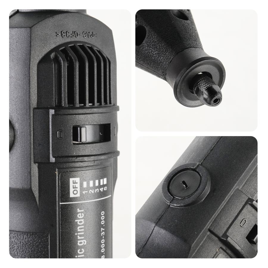 Mesin Mini Die Grinder Tuner Set Variable Speed Gerinda Botol Bor Mini F0130