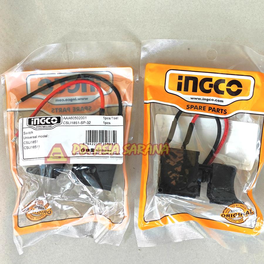 Switch Saklar Cordless Circular Saw INGCO CSLI1851-SP-32 Trigger Mesin AAA60502001
