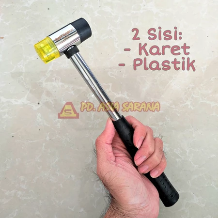 Palu Karet Plastik 2 Sisi Mini Rubber Keramik Lantai Parket TFW-YA30