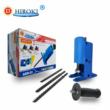 Adaptor Mesin Bor Jig Saw Reciprocating Potong Kayu Besi PVC Hiroki