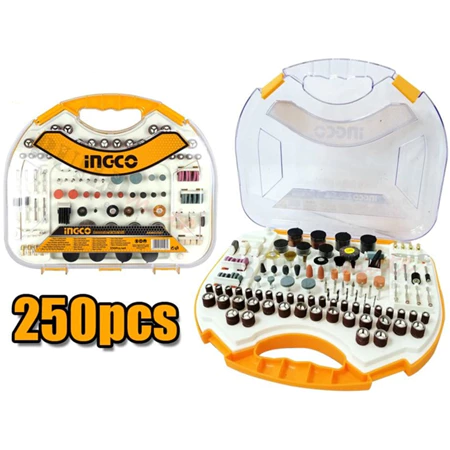 Mata Bor Tuner 250pcs Set INGCO AKMG2501 Aksesoris Mini Die Grinder