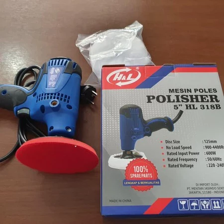Mesin Poles Motor Mobil Mini 5" H&L HL318 / Variable Speed Polisher