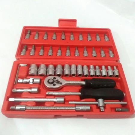 Kunci Sok 1/4" Set 46 Pcs / Tool Kit Set Sock / Kunci Socket