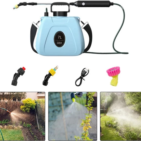 Sprayer Hama 7L Semprotan Tanaman Portable Elektrik Baterai Bahu VK7
