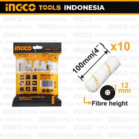 [Pack] Kuas Roll Refill 4" Inch INGCO HRC5610012 Isi Bulu Cat Kapal