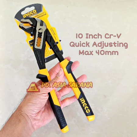 Pump Pliers 10" Inch INGCO HPP28258 Tang Burung Kunci Pipa Air Water