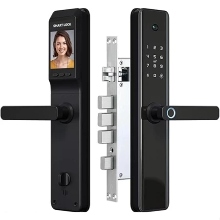 Kunci Pintu Smart Door Lock Layar Digital Fingerprint Password Key Card ML790