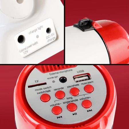 Pengeras Suara Handy Megaphone Portable Rekaman Speaker Baterai 8099