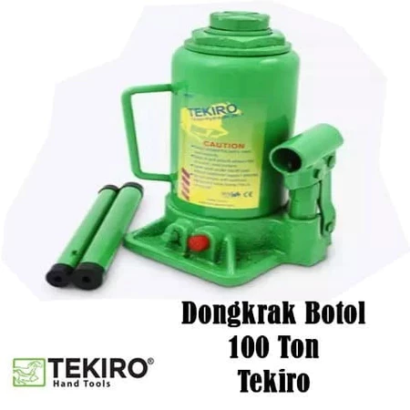 Dongkrak Botol 100T Ton TEKIRO AU-BJ1009 Heavy Hydraulic Bottle Jack