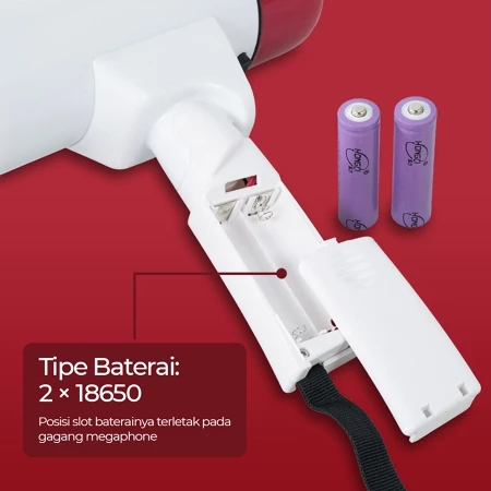Pengeras Suara Handy Megaphone Portable Rekaman Speaker Baterai 8099