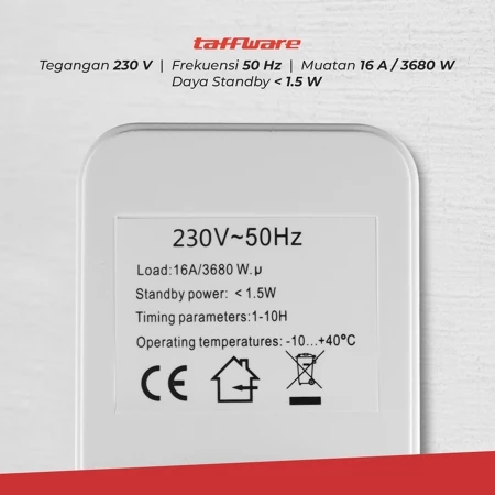 Stop Kontak Timer 6 Program Waktu Programmable Switch 230V 16A Colokan W03