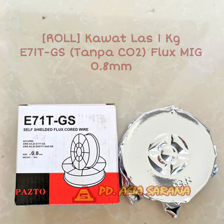 [0.8mm 1kg] Kawat Las Flux Core Wire Tiga Jaya MIG Tanpa Gas CO2