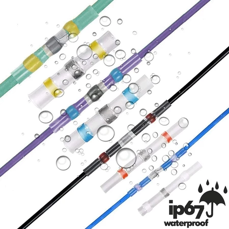 Selang Bakar Kabel 100pcs Waterproof Isolasi Sambungan Wire Heat Shrink MA-100