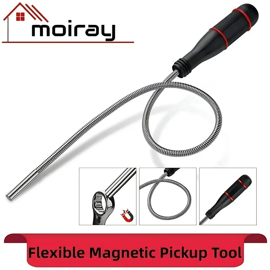 Bendable Magnetic 54.5cm Tongkat Magnet Pengambil Barang Flexible Pick Up Tool M5