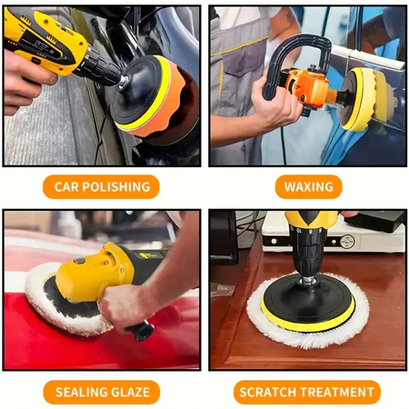 [PACK] Busa Poles 4" Inch Set Wol Sponge Pad Buff Polishing Wheel PL051