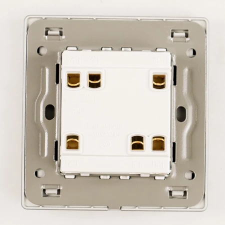 Saklar Lampu Frameless Double 2 Gang 2 Arah Luxury Panel Listrik KG-WZHT-2