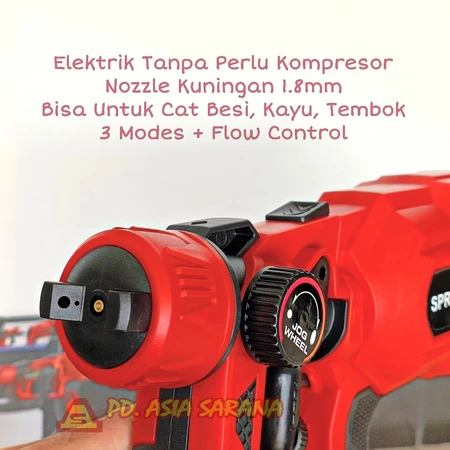 Paint Spray Gun Listrik Cat Besi Kayu Tembok Sprayer Elektrik CX31