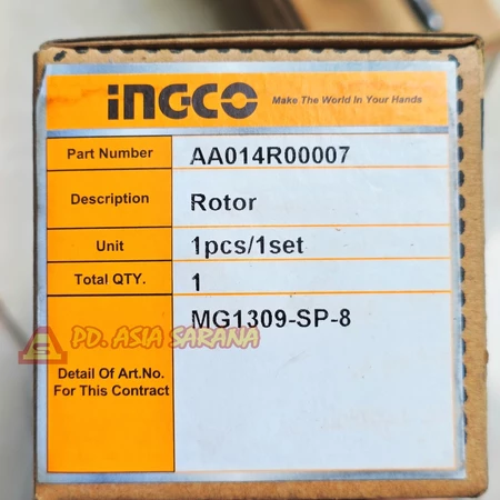Armature Mini Die Grinder INGCO MG1309-SP-8 Angker Rotor AA014R00007