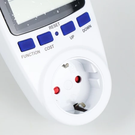Stop Kontak kWh Meter Pengukur Lisrik Rumah Volt Watt Ampere KWE-PM01