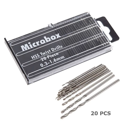Mata Bor 0.3-1.6mm Set 20pcs Mini Die Grinder Tuner Microbox Mikro QST