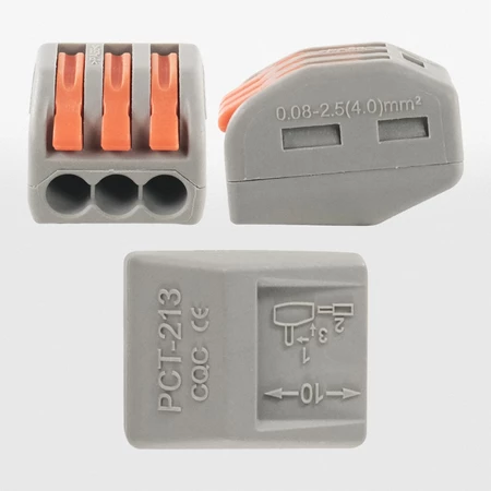 Terminal 3 Pin Sambungan Kabel Listrik Block Konektor Paralel PCT-213