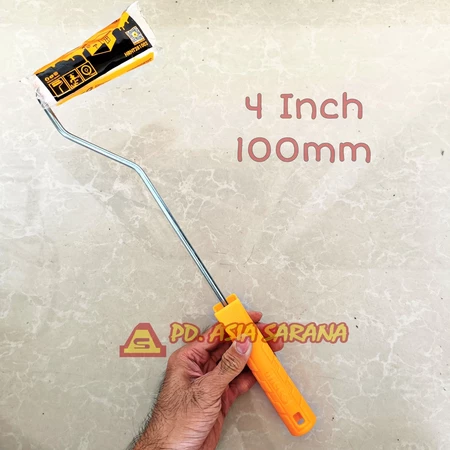 Kuas Roll Kapal 4" Inch Panjang INGCO HRHT281002 Brush Gagang Cat